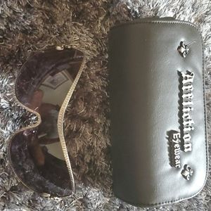 Affliction Black and Gold Sunglasses